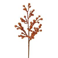 Vickerman 17" Copper Glitter Berry Spray (6 pack)