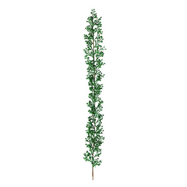6' Artificial Green Glitter Berry Garland