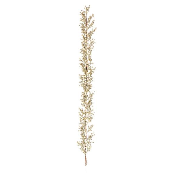 6' Artificial Champagne Glitter Berry Garland