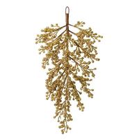 Vickerman 33" Artificial Gold Glitter Berry Teardrop