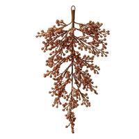 Vickerman 33" Artificial Rose Gold Glitter Berry Teardrop