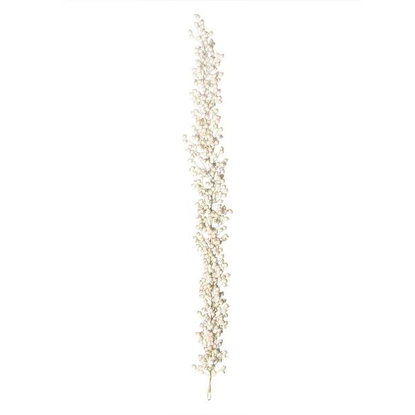 6' Artificial White Flocked Berry Garland