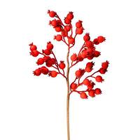 Vickerman 17" Red Flocked Berry Spray (6 pack)