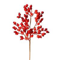 Vickerman 22" Red Flocked Berry Spray (6 pack)