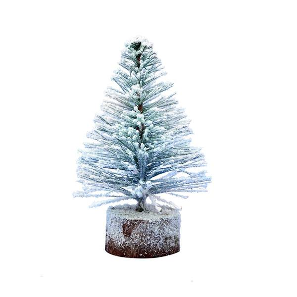6" Flocked Village Tree (6 pack)