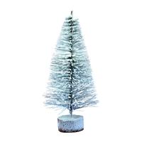 View 12" Flocked Village Tree (4 pack)