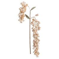 Vickerman 20" Artificial Gold Pearl Glitter Hanging Foxglove (3 pack)