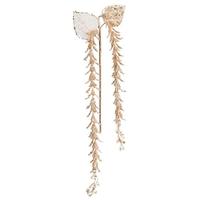 Vickerman 20" Artificial Gold Pearl Glitter Hanging Lupin (3 pack)