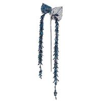 Vickerman 20" Artificial Blue Pearl Glitter Hanging Lupin (3 pack)