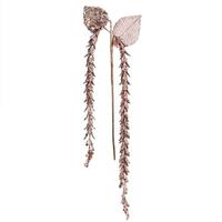 Vickerman 20" Artificial Rose Gold Pearl Glitter Hanging Lupin (3 pack)