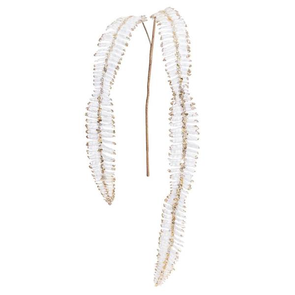 20" Gold Glitter Fern Spray (3 pack)