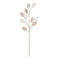 Vickerman 20" Gold Glitter Plum Leaf Spray (3 pack)