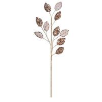 Vickerman 20" Chocolate Glitter Plum Leaf Spray (3 pack)