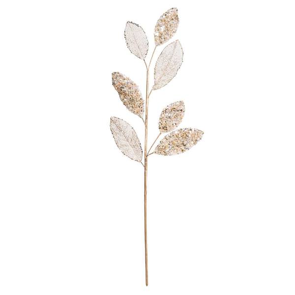 20" Gold Mesh Apple Leaf Spray (3 pack)