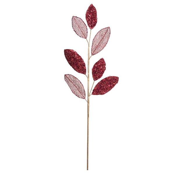 20" Red Mesh Apple Leaf Spray (3 pack)