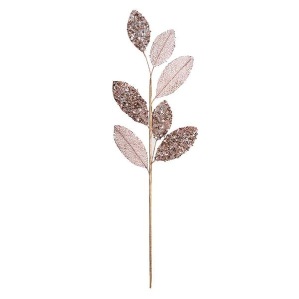 20" Rose Gold Mesh Apple Leaf Spray (3 pack)
