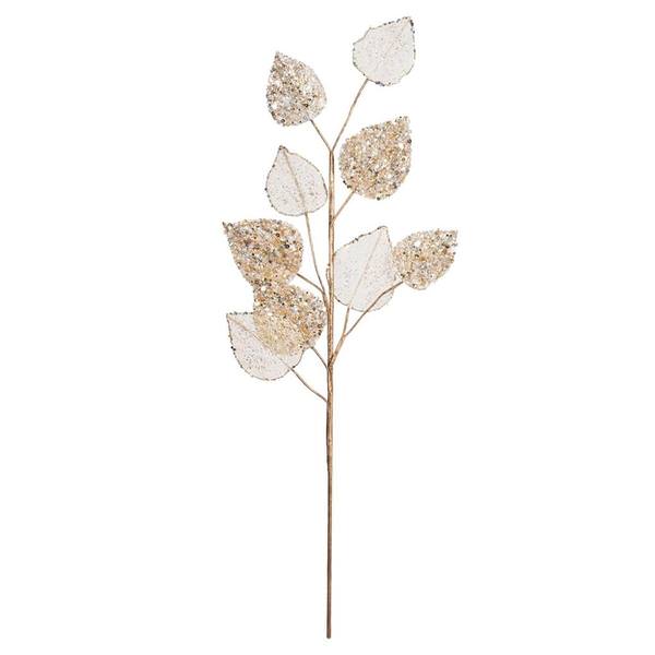20" Gold Mesh Mulberry Leaf Spray (3 pack)