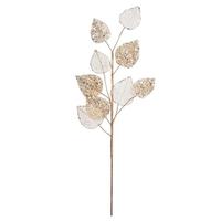 Vickerman 20" Gold Mesh Mulberry Leaf Spray (3 pack)