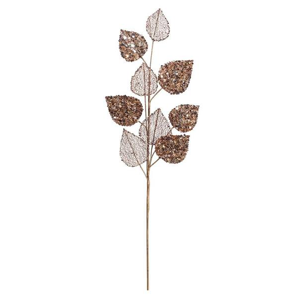20" Chocolate Mesh Mulberry Leaf Spray (3 pack)