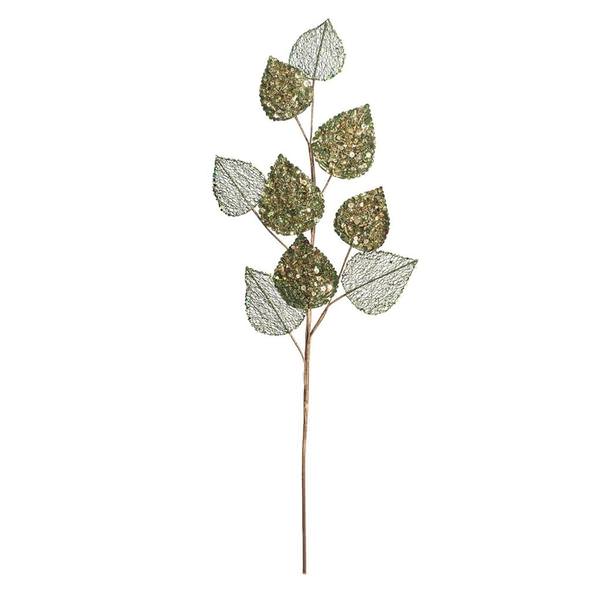 20" Green Mesh Mulberry Leaf Spray (3 pack)