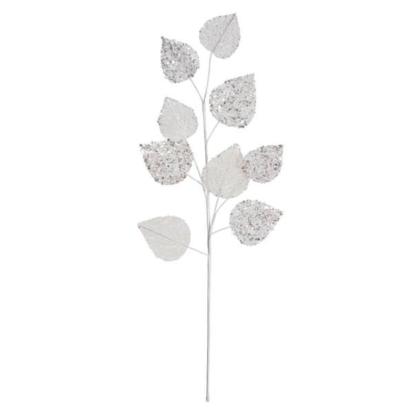 20" White Mesh Mulberry Leaf Spray (3 pack)