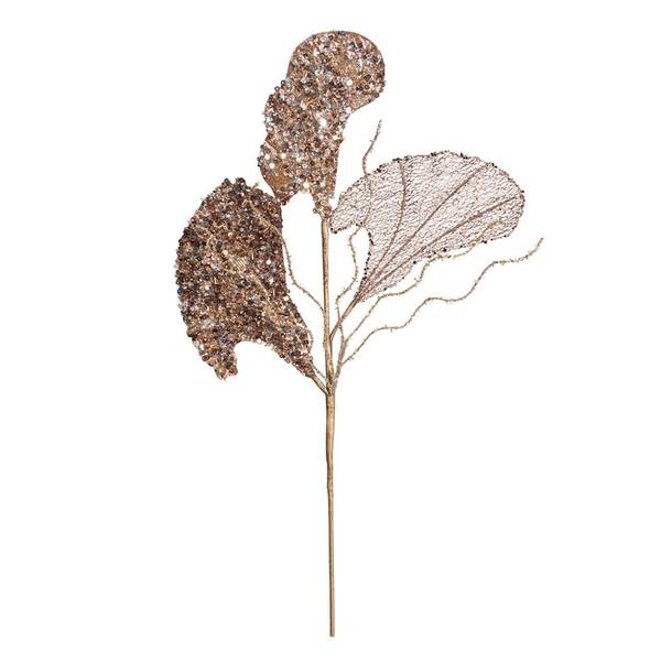 20" Chocolate Fiddle Leaf Fig Glitter Spray (3 pack)