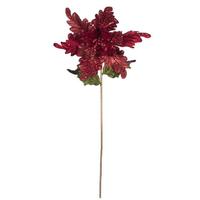 Vickerman 20" Red Poinsettia 14" Flower Pick (3 pack)