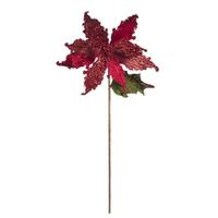 Vickerman 20" Red Poinsettia 12" Flower Pick (3 pack)