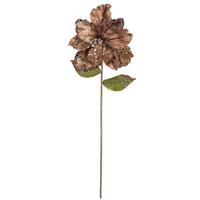 Vickerman 20" Artificial Chocolate Mesh Pearl Amaryllis Flower (3 pack)