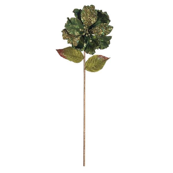 20" Artificial Green Mesh Pearl Amaryllis Flower (3 pack)