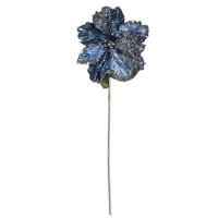 Vickerman 20" Artificial Blue Mesh Pearl Amaryllis Flower (3 pack)