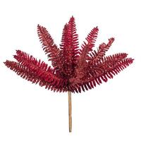 Vickerman 20" Red Fern Flower (3 pack)