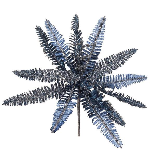 20" Artificial Blue Fern Flower (3 pack)