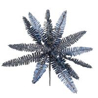 Vickerman 20" Artificial Blue Fern Flower (3 pack)