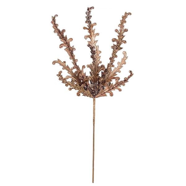 20" Artificial Chocolate Petal Flower Spray (3 pack)