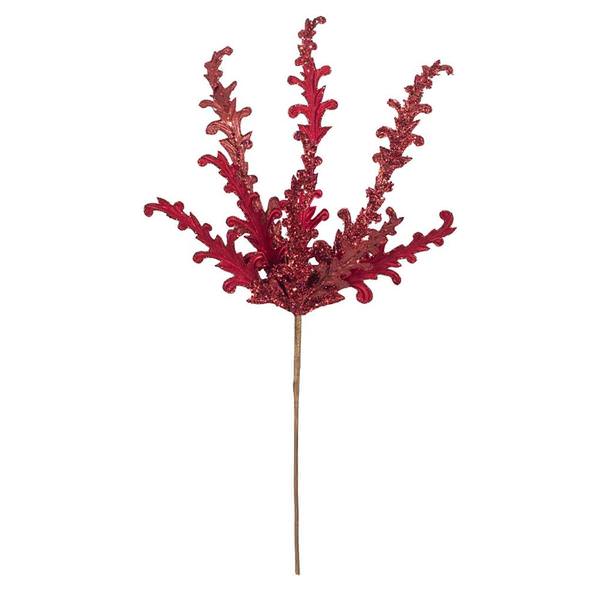 20" Artificial Red Petal Flower Spray (3 pack)