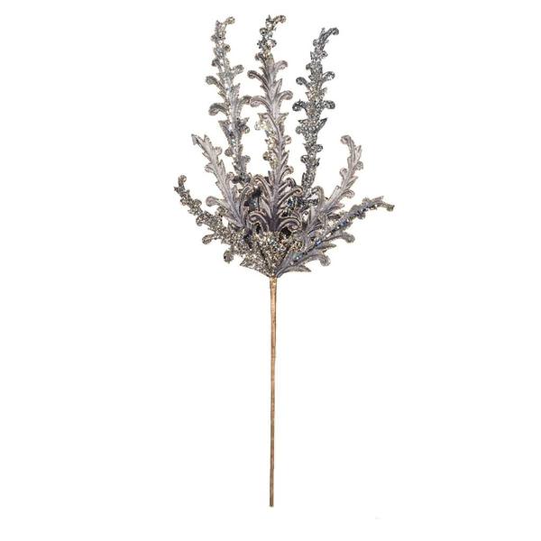20" Artificial Silver Petal Flower Spray (3 pack)