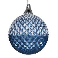 Vickerman 10" Periwinkle Glitter Candy Durian Ball Ornament