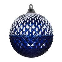 Vickerman 12" Blue Glitter Candy Durian Ball Ornament
