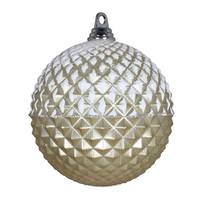 Vickerman 12" Champagne Glitter Candy Durian Ball Ornament