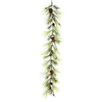 Vickerman 6' x 15" Artificial Larkspur Pine Garland