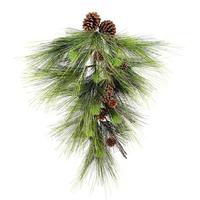 Vickerman 30" Artificial Boulder Pine Teardrop