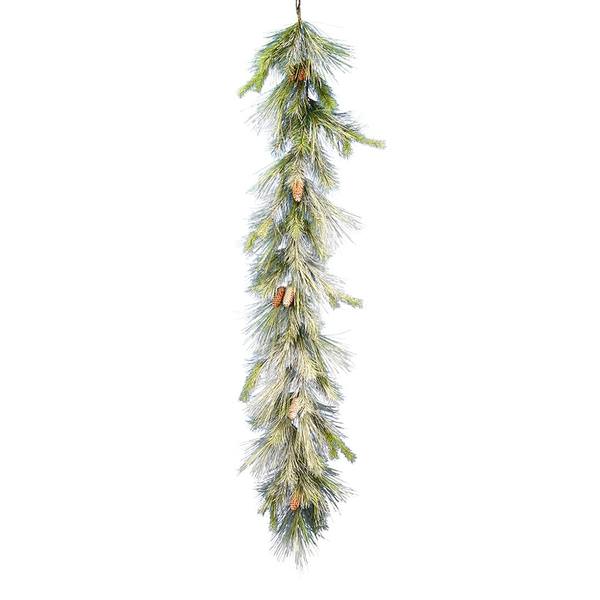6' x 15" Artificial Frosted Myers Pine Garland