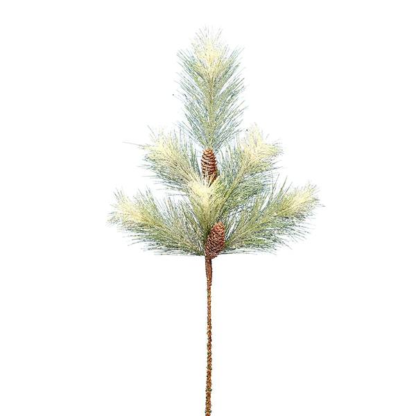 30" Artificial Frosted Norfolk Pine Spray (2 pack)