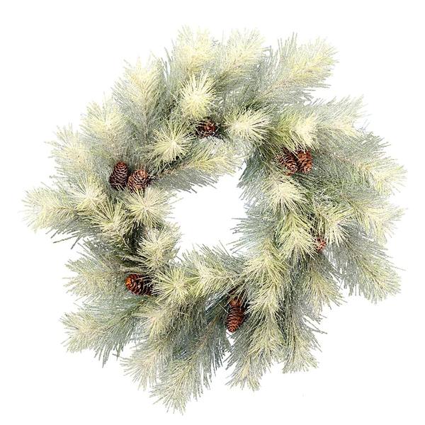 24" Artificial Frosted Norfolk Pine