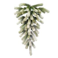 Vickerman 30" Artificial Frosted Jack Pine Teardrop