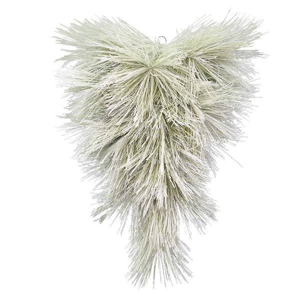 30" Artificial Flocked Coutler Pine Teardrop