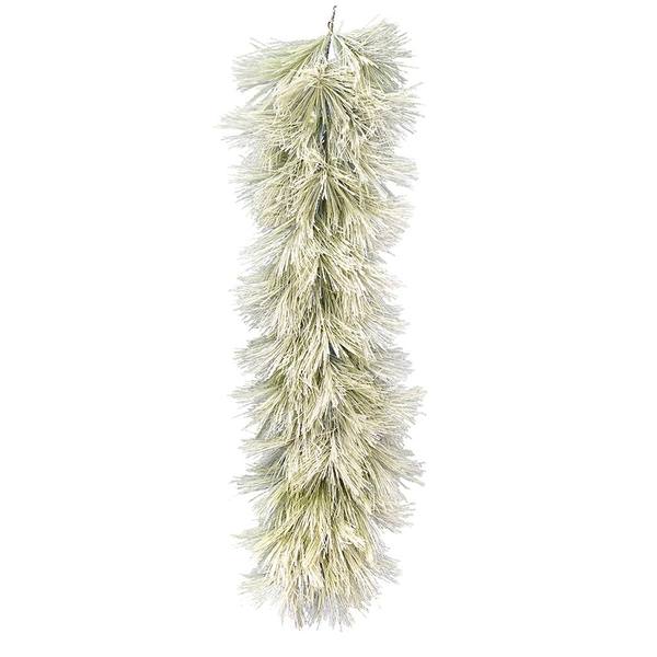 6' x 18" Artificial Flocked Coutler Pine Garland
