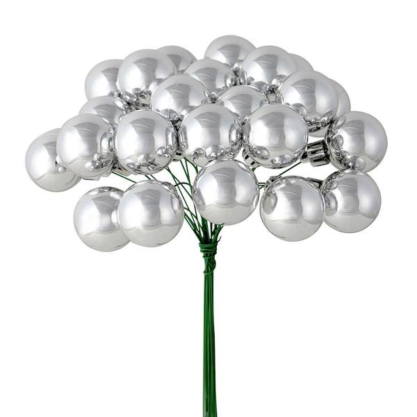 6" Silver Shiny Ball Pick (2 pack)
