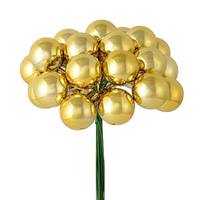 Vickerman 6" Gold Shiny Ball Pick (2 pack)